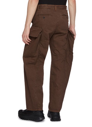 Back View - Click To Enlarge - SACAI - Belted Medium Wash Cargo Jeans