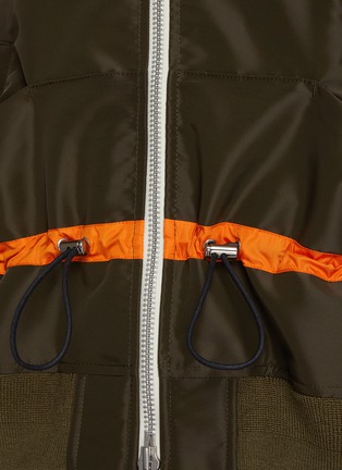  - SACAI - Contrast Drawstring Bomber Jacket