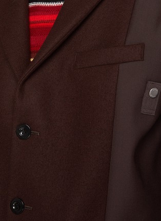  - SACAI - Hybrid Single Breasted Blazer Wool Bomber Jacket