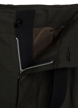  - SACAI - Belted Checkered Wool Cargo Pants