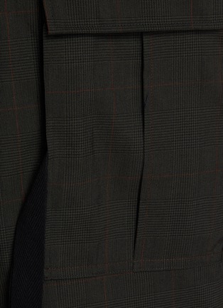  - SACAI - Belted Checkered Wool Cargo Pants