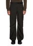 Main View - Click To Enlarge - SACAI - Belted Checkered Wool Cargo Pants