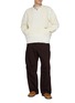 Figure View - Click To Enlarge - SACAI - Front Pocket Patterned Stitch Sweater