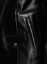  - SACAI - Double Front Zip Up Leather Jacket