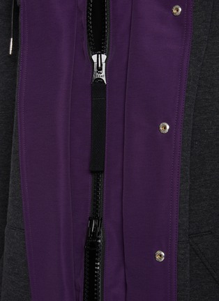  - SACAI - Layered Snap Button Zip Up Hoodie
