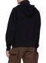 Back View - Click To Enlarge - SACAI - Layered Snap Button Zip Up Hoodie