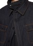  - SACAI - Layered Dark Wash Denim Jacket