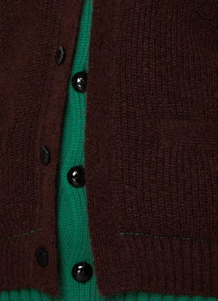  - SACAI - Two Tone Layered Cardigan