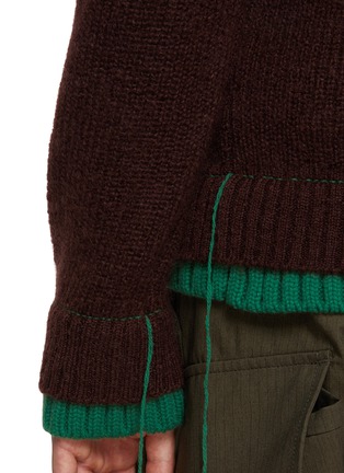  - SACAI - Two Tone Layered Cardigan