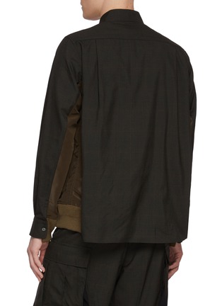 Back View - Click To Enlarge - SACAI - Underarm Insert Glen Checkered Shirt