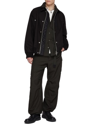Figure View - Click To Enlarge - SACAI - Underarm Insert Glen Checkered Shirt