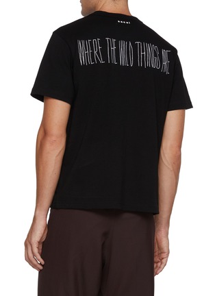 Back View - Click To Enlarge - SACAI - Where The Wild Things Are Monster Print Cotton T-Shirt