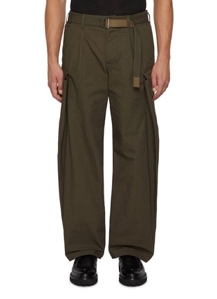 Main View - Click To Enlarge - SACAI - Belted Cargo Pocket Pants