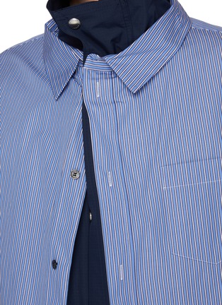  - SACAI - Layered Striped Shirt