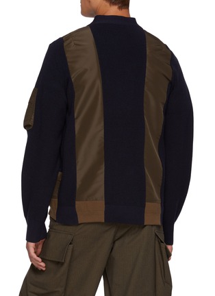 Back View - Click To Enlarge - SACAI - Hybrid Insert Bomber Jacket