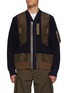 Main View - Click To Enlarge - SACAI - Hybrid Insert Bomber Jacket
