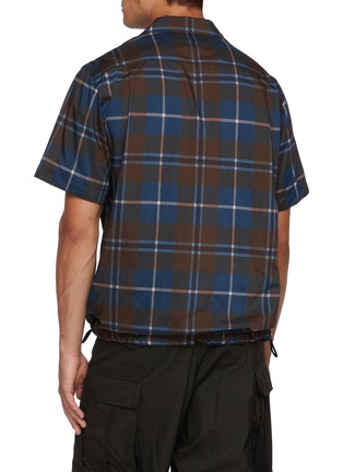 Back View - Click To Enlarge - SACAI - Elasticated Hem Plaid Shirt