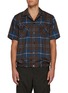 Main View - Click To Enlarge - SACAI - Elasticated Hem Plaid Shirt