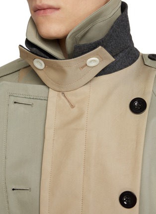  - SACAI - Multi Fabric Layered Trench Coat