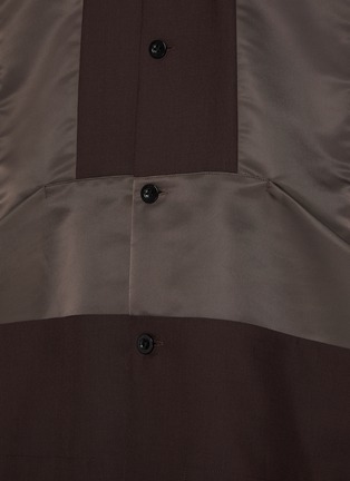  - SACAI - Front Pocket Nylon Insert Shirt