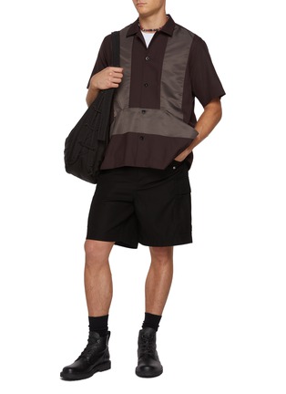 Figure View - Click To Enlarge - SACAI - Front Pocket Nylon Insert Shirt