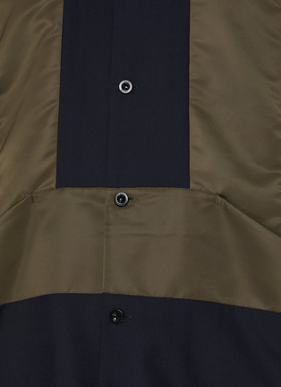  - SACAI - Front Pocket Nylon Insert Shirt