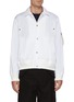 Main View - Click To Enlarge - SACAI - Sleeve Pocket Button Up Cotton Shirt Jacket