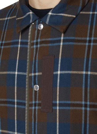 - SACAI - Plaid Flannel Bomber Jacket
