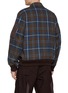 Back View - Click To Enlarge - SACAI - Plaid Flannel Bomber Jacket