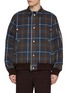 Main View - Click To Enlarge - SACAI - Plaid Flannel Bomber Jacket