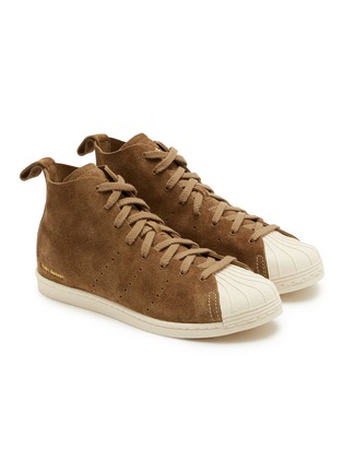 Detail View - Click To Enlarge - ADIDAS - x Wales Bonner High Top Suede Superstar Women's Sneakers