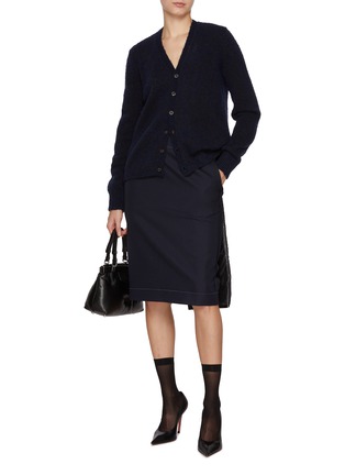 Figure View - Click To Enlarge - MAISON MARGIELA - Textured Cardigan