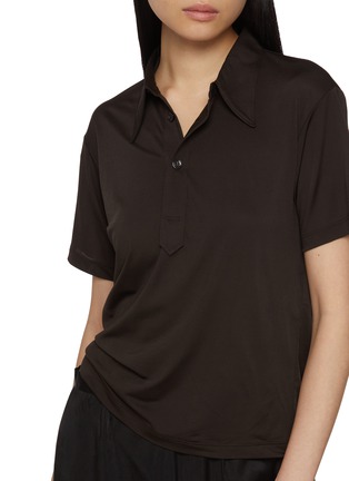 - MAISON MARGIELA - Shiny Short Sleeve Polo Shirt