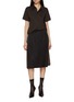 Figure View - Click To Enlarge - MAISON MARGIELA - Shiny Short Sleeve Polo Shirt