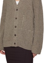 MAISON MARGIELA | Chunky Ribbed Knit Cardigan | Women | Lane Crawford