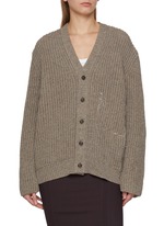 MAISON MARGIELA | Chunky Ribbed Knit Cardigan | Women | Lane Crawford
