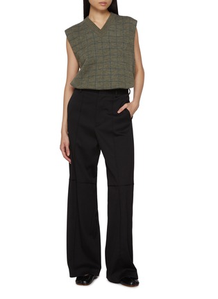 Figure View - Click To Enlarge - MAISON MARGIELA - Chequered Wool Vest