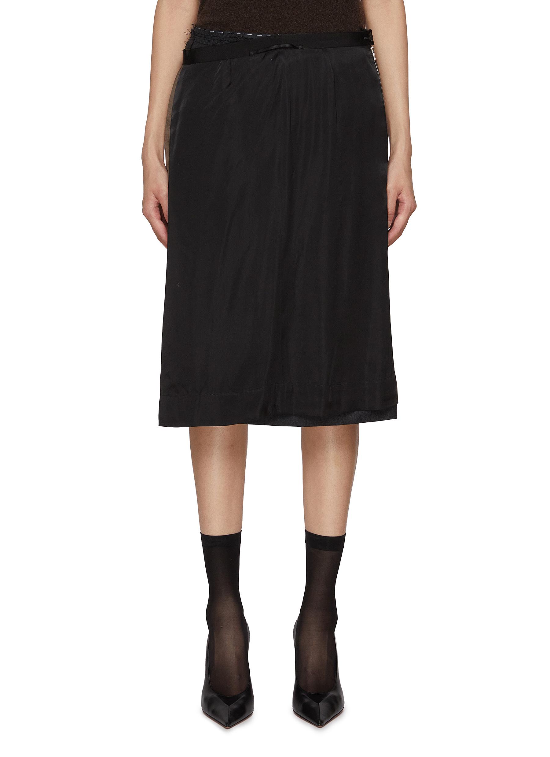 スカート Maison Margiela 1 2020SS Asymmetry Skirt MAISON MARGIELA | Asymmetrical Bicolour Midi Skirt | Women