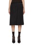 Main View - Click To Enlarge - MAISON MARGIELA - Asymmetrical Bicolour Midi Skirt