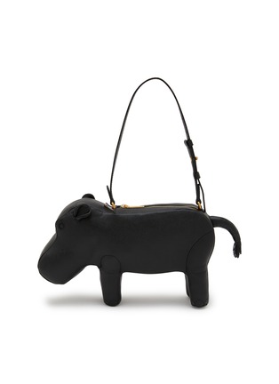 Main View - Click To Enlarge - THOM BROWNE - Hippo Grain Leather Baguette Bag