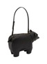 Detail View - Click To Enlarge - THOM BROWNE - Bear Baguette Pebble Grain Leather  Bag