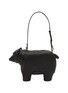 Main View - Click To Enlarge - THOM BROWNE - Bear Baguette Pebble Grain Leather  Bag
