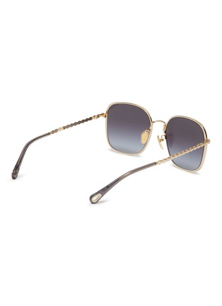 Figure View - Click To Enlarge - CHLOÉ - Metal Square Sunglasses