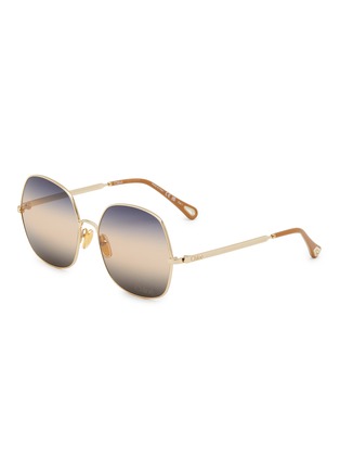 Main View - Click To Enlarge - CHLOÉ - Aly Metal Square Sunglasses