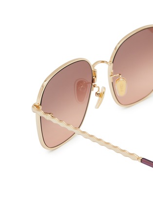 Detail View - Click To Enlarge - CHLOÉ - Metal Square Sunglasses