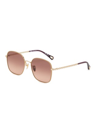 Main View - Click To Enlarge - CHLOÉ - Metal Square Sunglasses