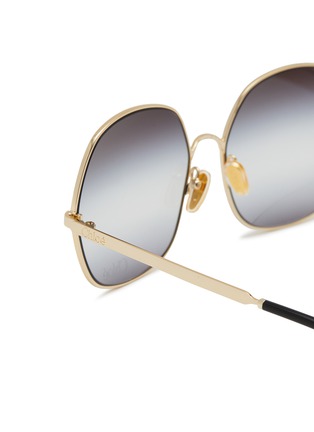 Detail View - Click To Enlarge - CHLOÉ - Aly Metal Square Sunglasses