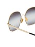 Detail View - Click To Enlarge - CHLOÉ - Aly Metal Square Sunglasses