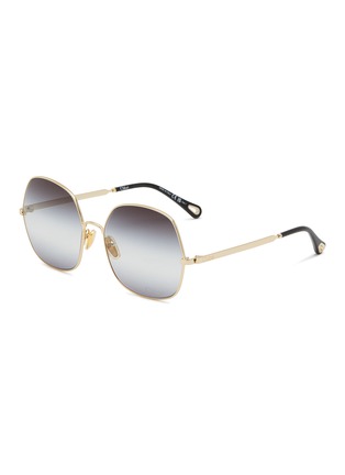 Main View - Click To Enlarge - CHLOÉ - Aly Metal Square Sunglasses