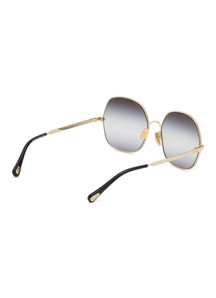Figure View - Click To Enlarge - CHLOÉ - Aly Metal Square Sunglasses